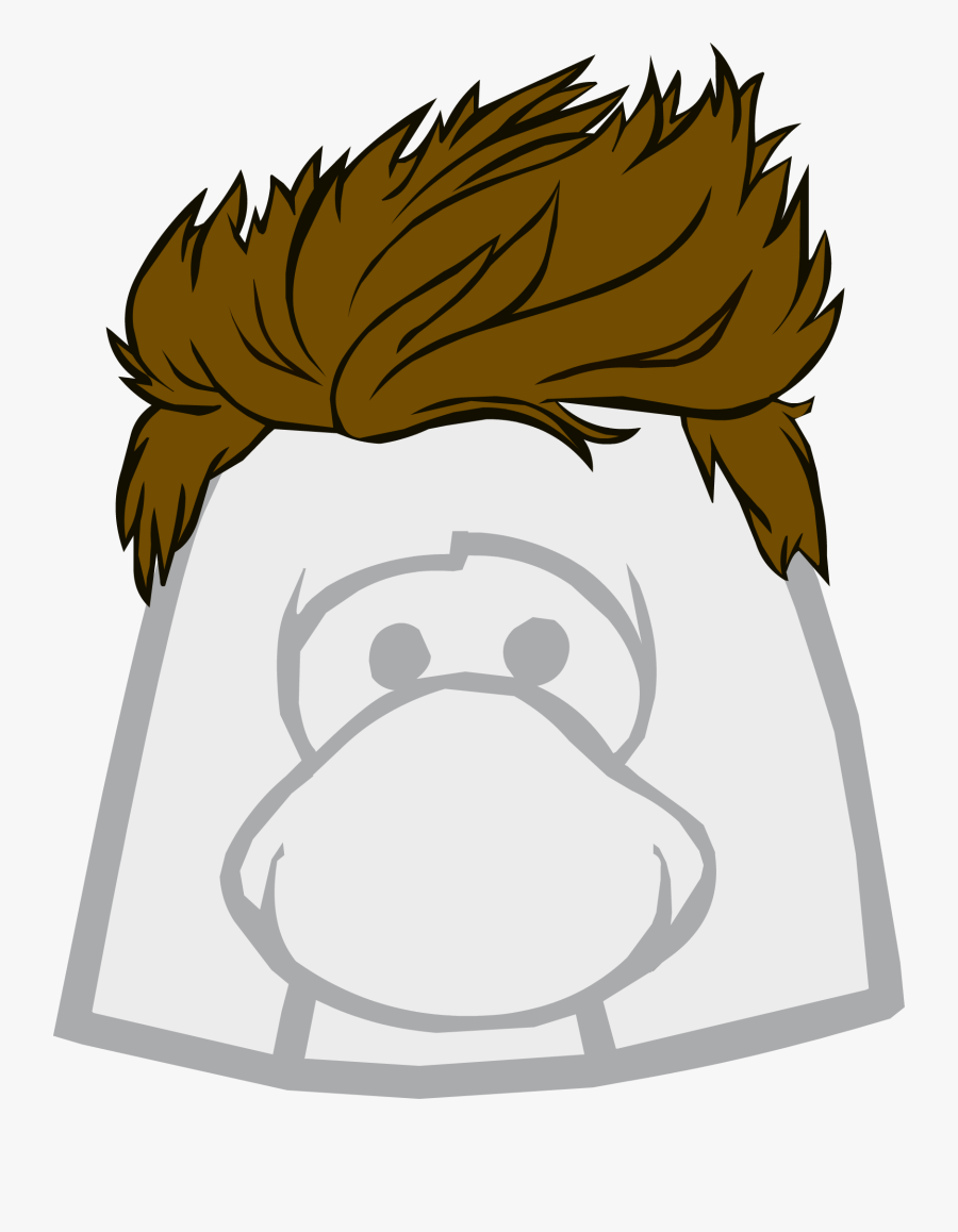 Club Penguin Wiki - Club Penguin With Hair, Transparent Clipart
