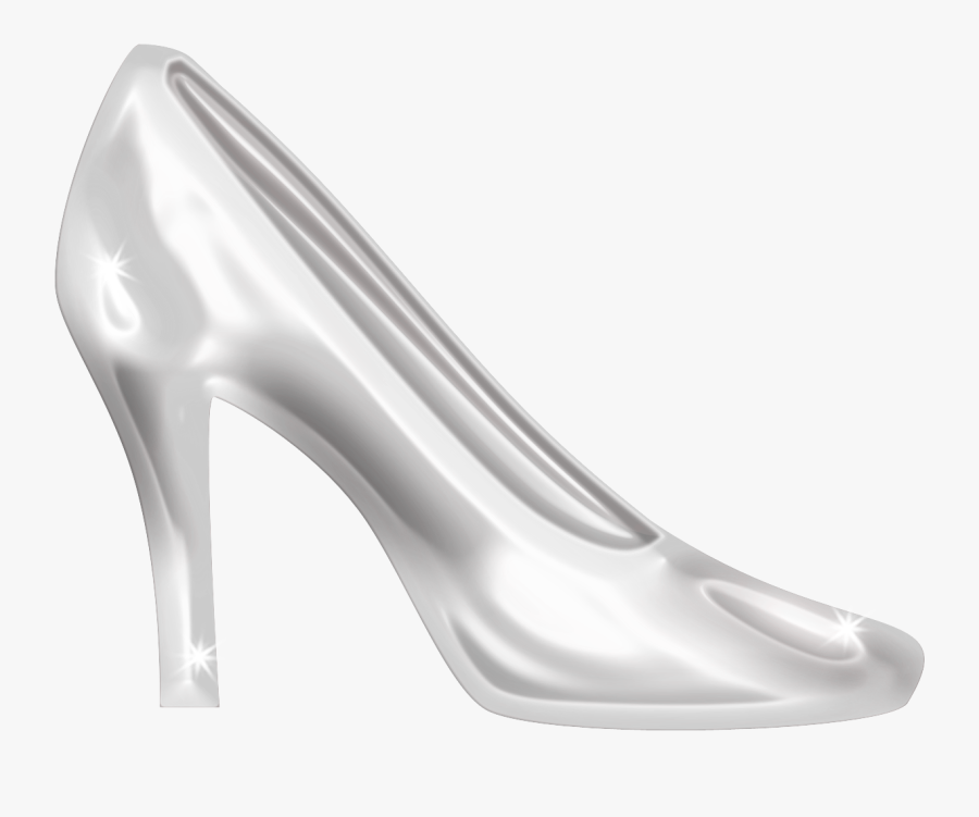 Slipper Cinderella High-heeled Footwear Shoe - Glass Slipper Cinderella Vector, Transparent Clipart