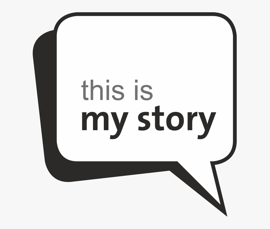 Share Your Story - My Story Black And White Clipart, Transparent Clipart