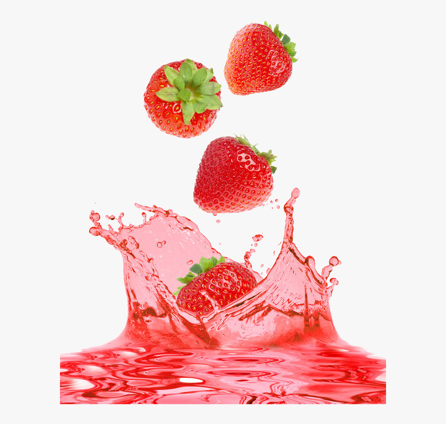 Strawberry Juice Splash Png, Transparent Clipart