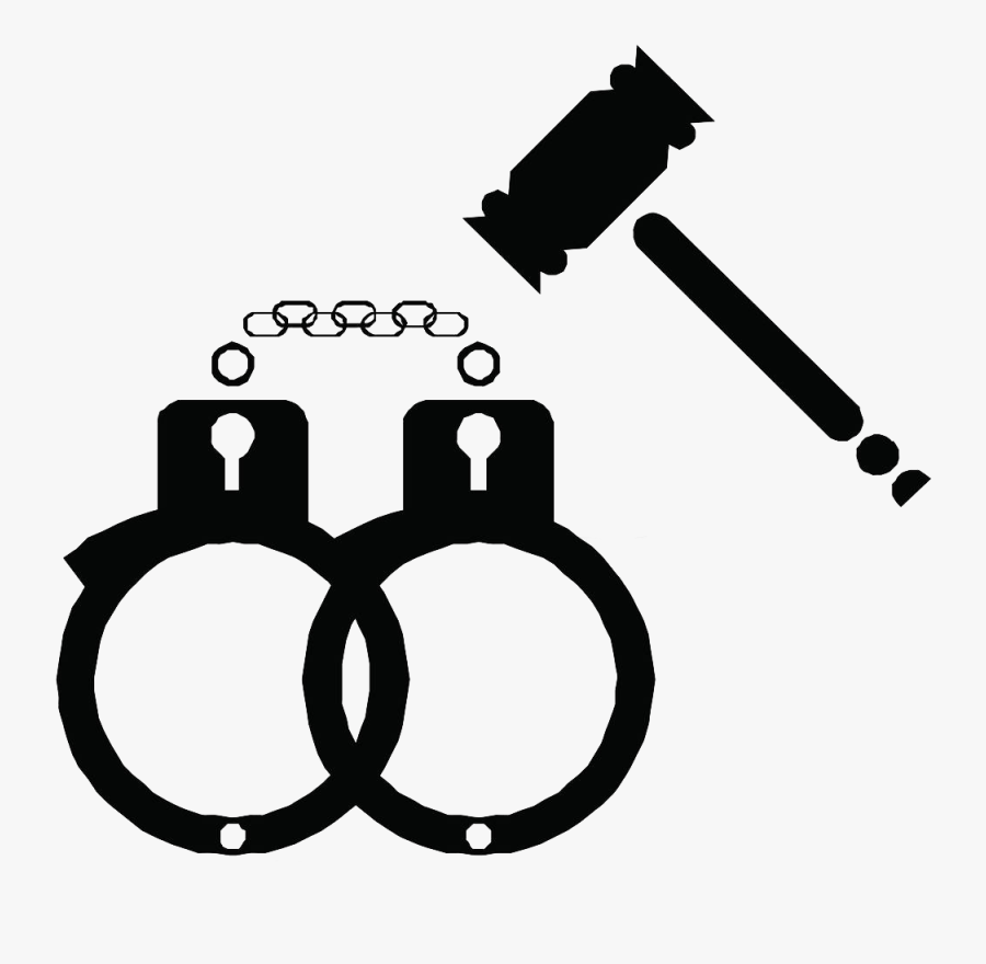 Handcuff Clipart Crime - Criminal Law Clipart, Transparent Clipart