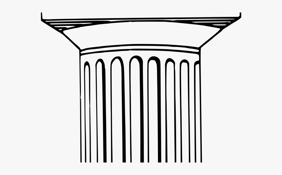 Harp Clipart Greek - Greek Column On Vase, Transparent Clipart