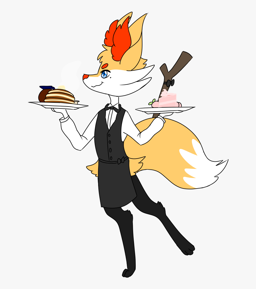 Braxien Waiter - Cartoon, Transparent Clipart