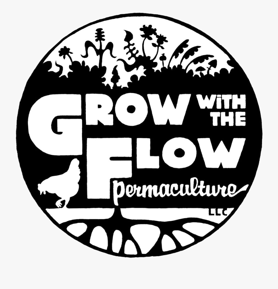 Grow With The Flow Logo, Transparent Clipart