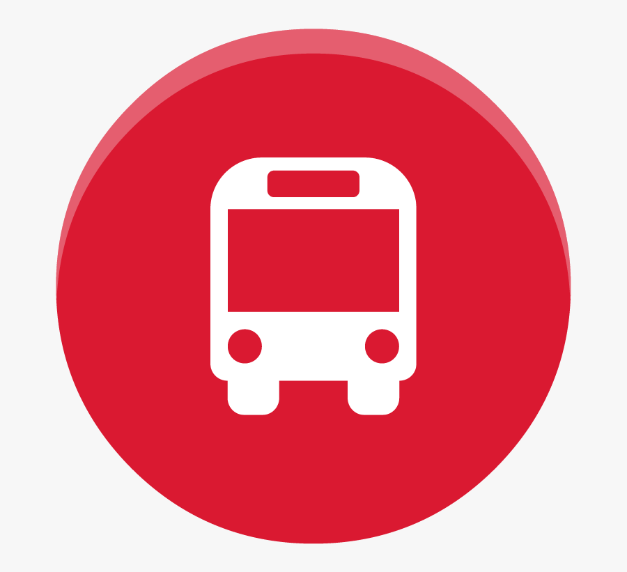 Use Public Transport - Customer Support Icon Red, Transparent Clipart