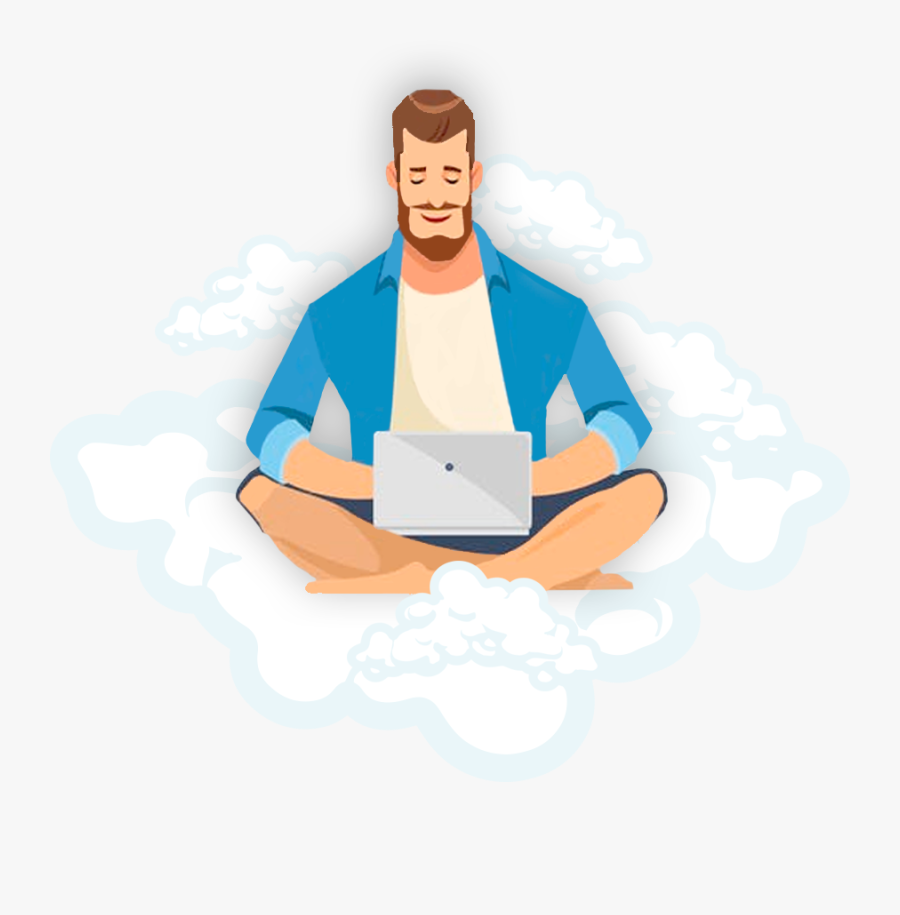 Websites For Accountants - Sitting, Transparent Clipart