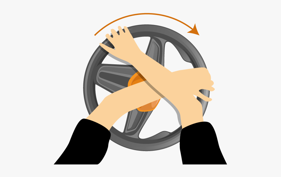 Driver Steering Control Seven - Steering Techniques Push Pull, Transparent Clipart