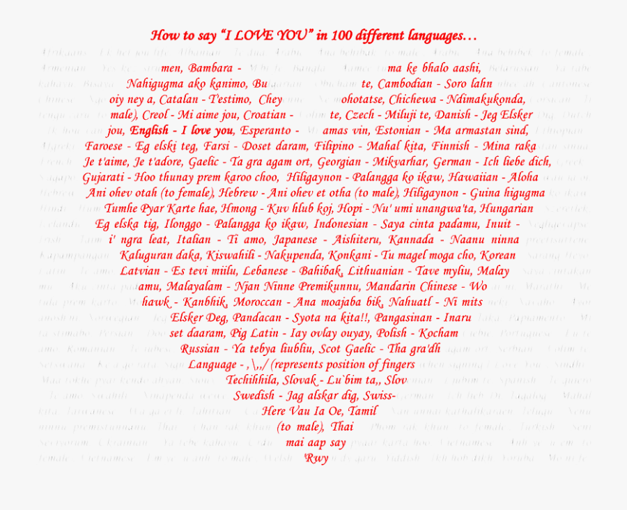 Clip Art Languages Nindhu Forever - Love Letter Tagalog For Girlfriend, Transparent Clipart