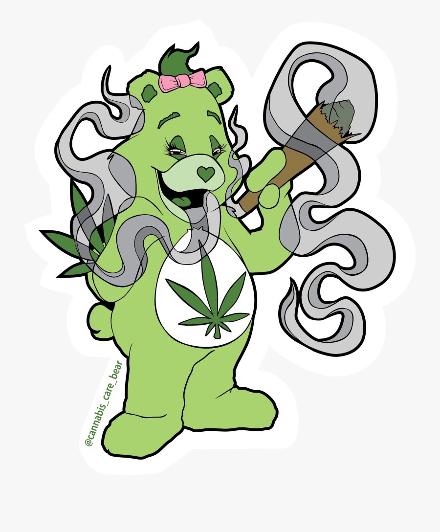 Image Of 5-pack - Cannabis Care Bear, Transparent Clipart
