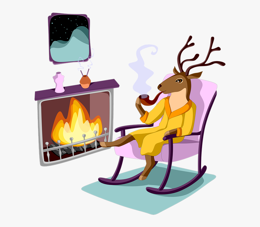 Anthropomorphic, Deer, Smoking, Relax, Relaxing, Transparent Clipart