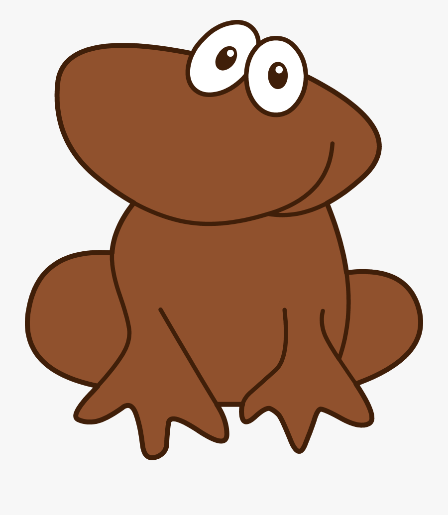 Brown Hair Clipart - Brown Frog Clipart, Transparent Clipart