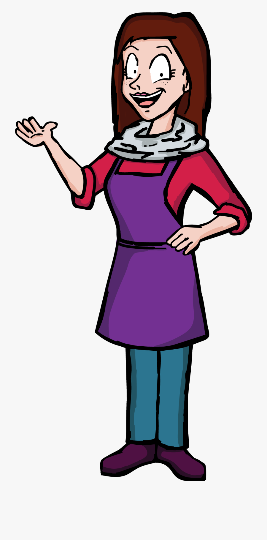 Cashier In Cartoon Png, Transparent Clipart