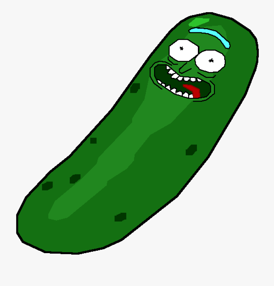 Pixilart Rick By Superbking - Pickle Rick Dio, Transparent Clipart