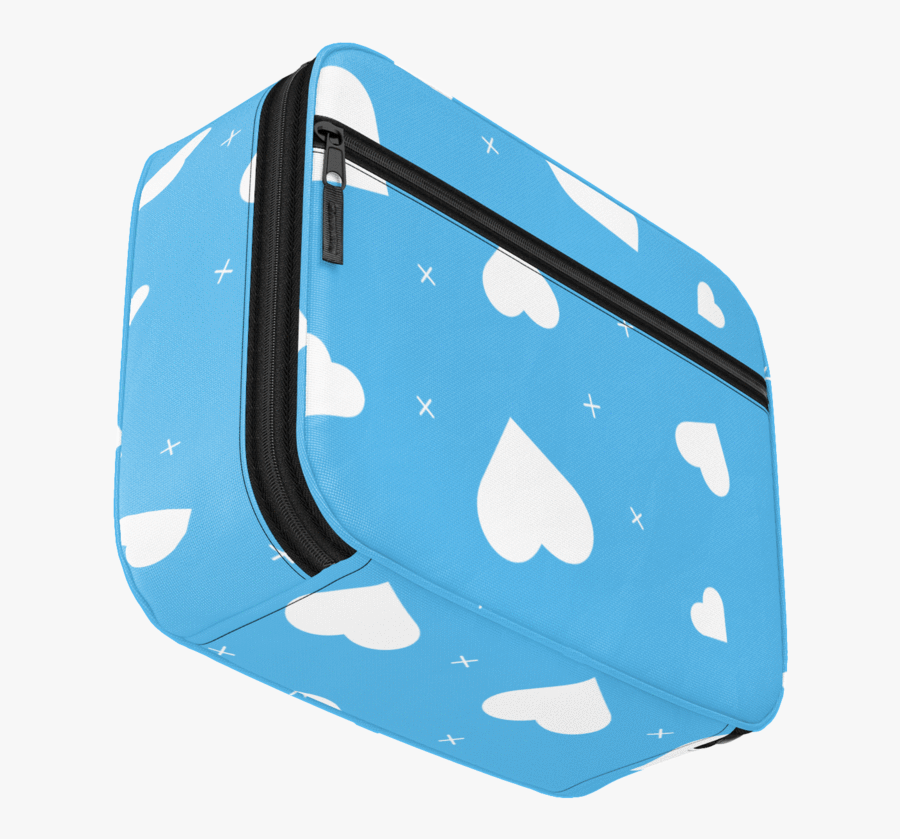 Blue Hearts Lunchbox - Illustration, Transparent Clipart