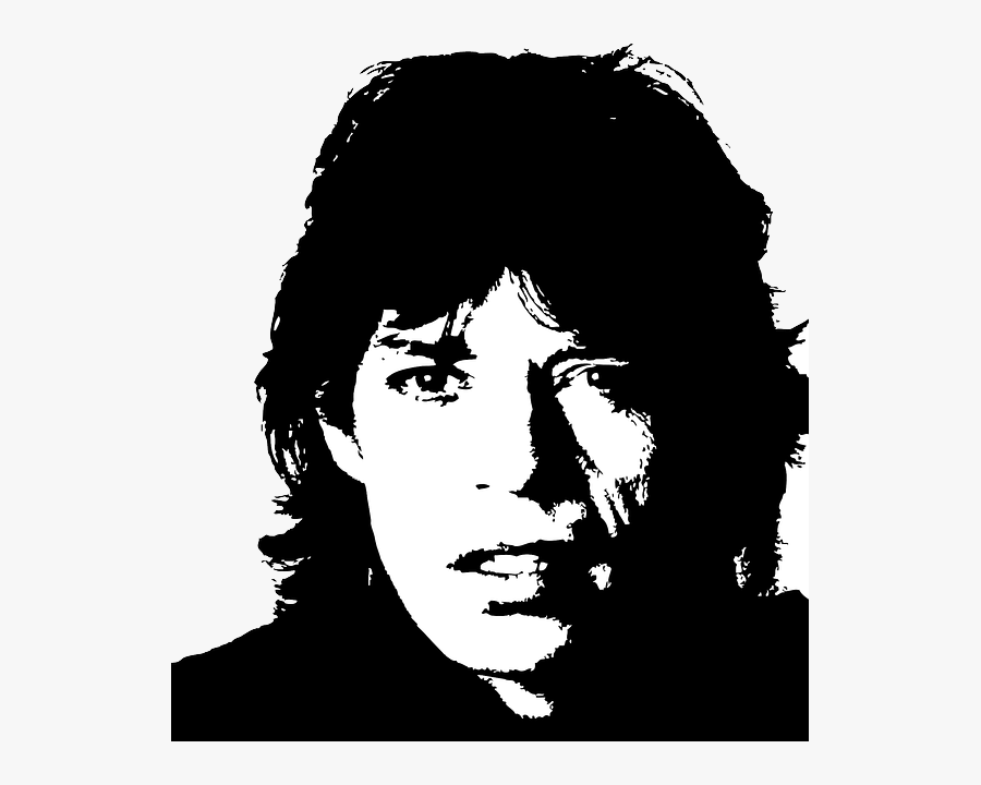 Mick Jagger Clipart - Rolling Stones Vector Free, Transparent Clipart
