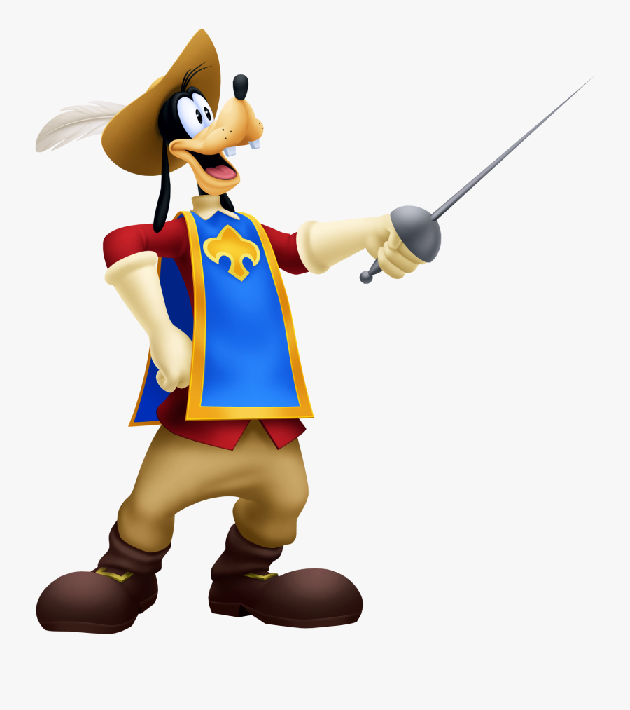 Kingdom Hearts Mickey Donald Goofy The Three Musketeers, Transparent Clipart