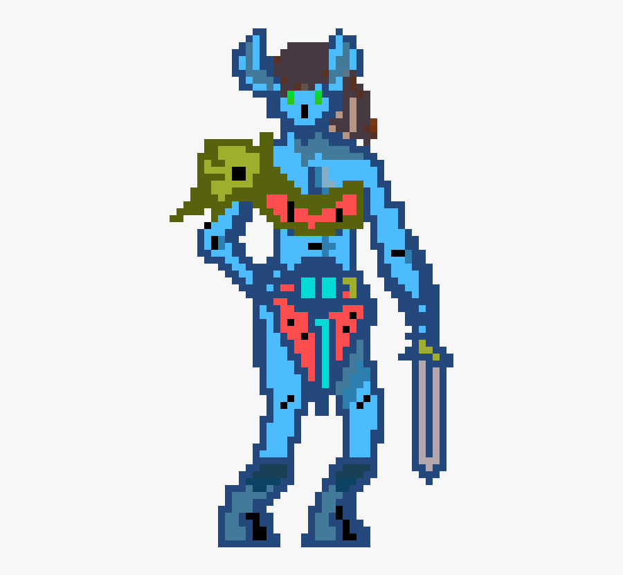 Draenei Pixel Art, Transparent Clipart