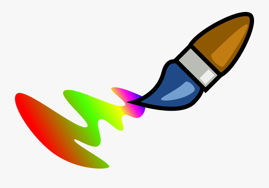 Paint Brush Cartoon, Transparent Clipart