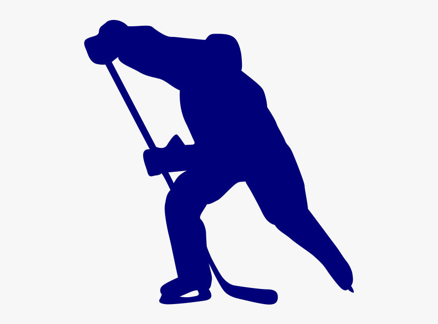 Spring And Fall Development - Hockey Player Silhouette, Transparent Clipart