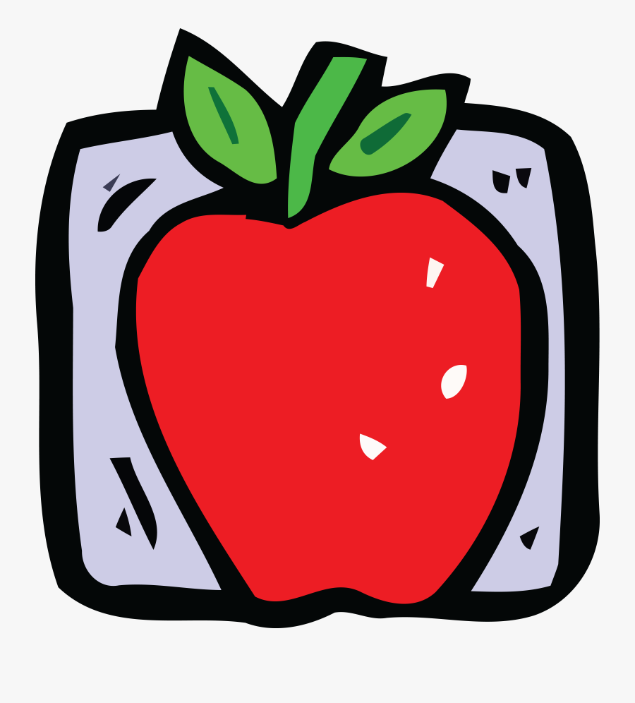 Free Clipart Of A Red Apple - Manzana, Transparent Clipart