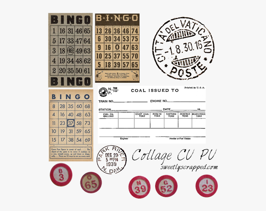 Bingo Card Clip Art, Transparent Clipart