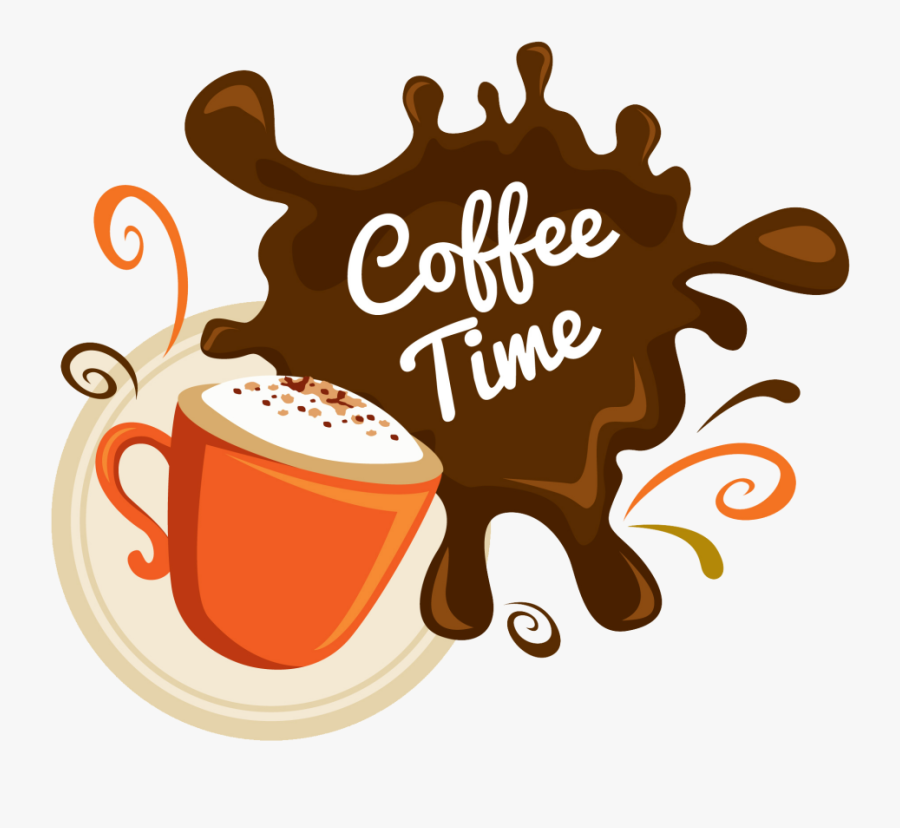Cup,coffee Coffee,java Art,brand,coffee - Coffee Time, Transparent Clipart