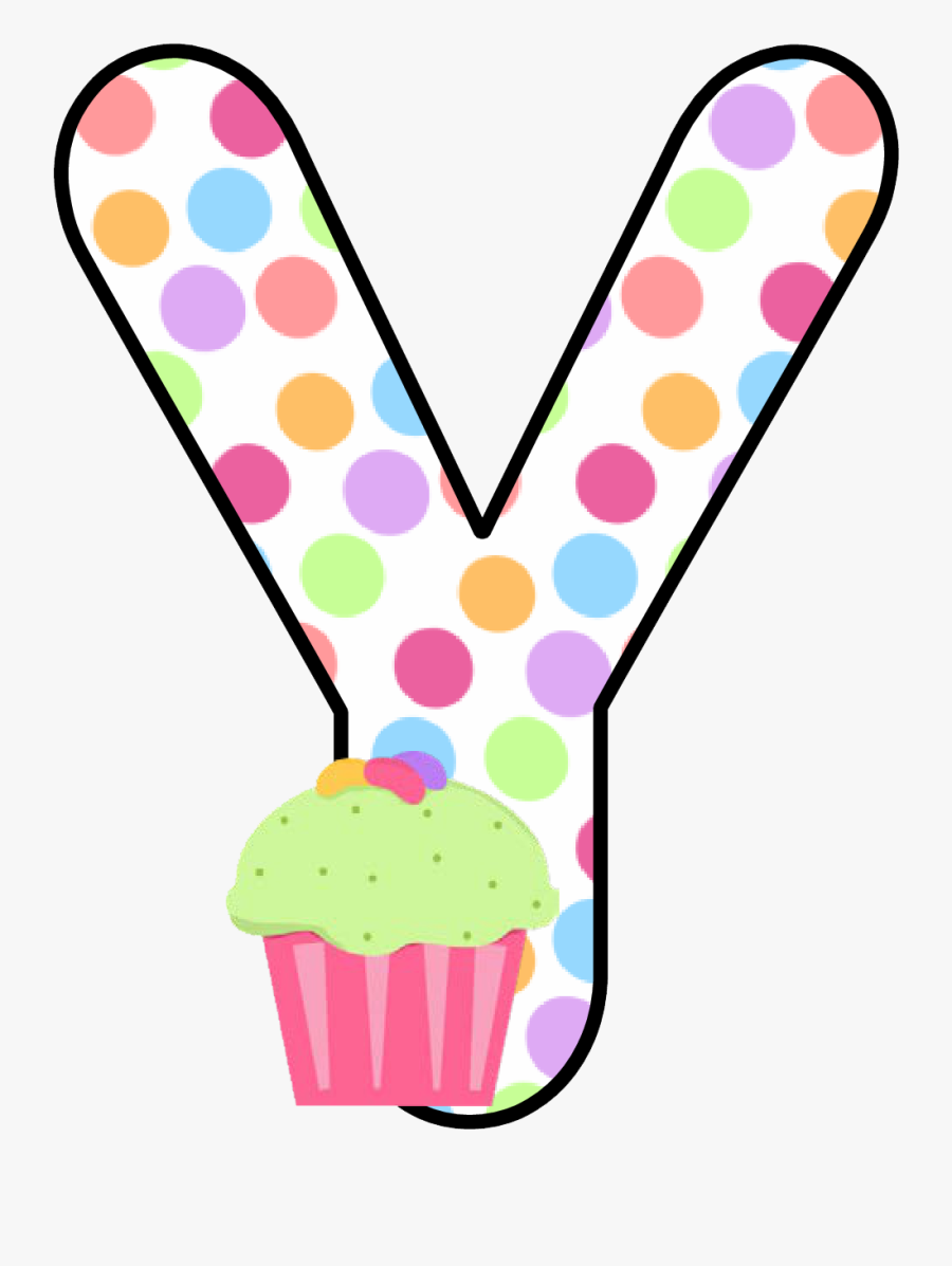 Ch B *✿* Alfabeto Cupcake De Kid Sparkz - Polka Dots Cupcake Letter, Transparent Clipart