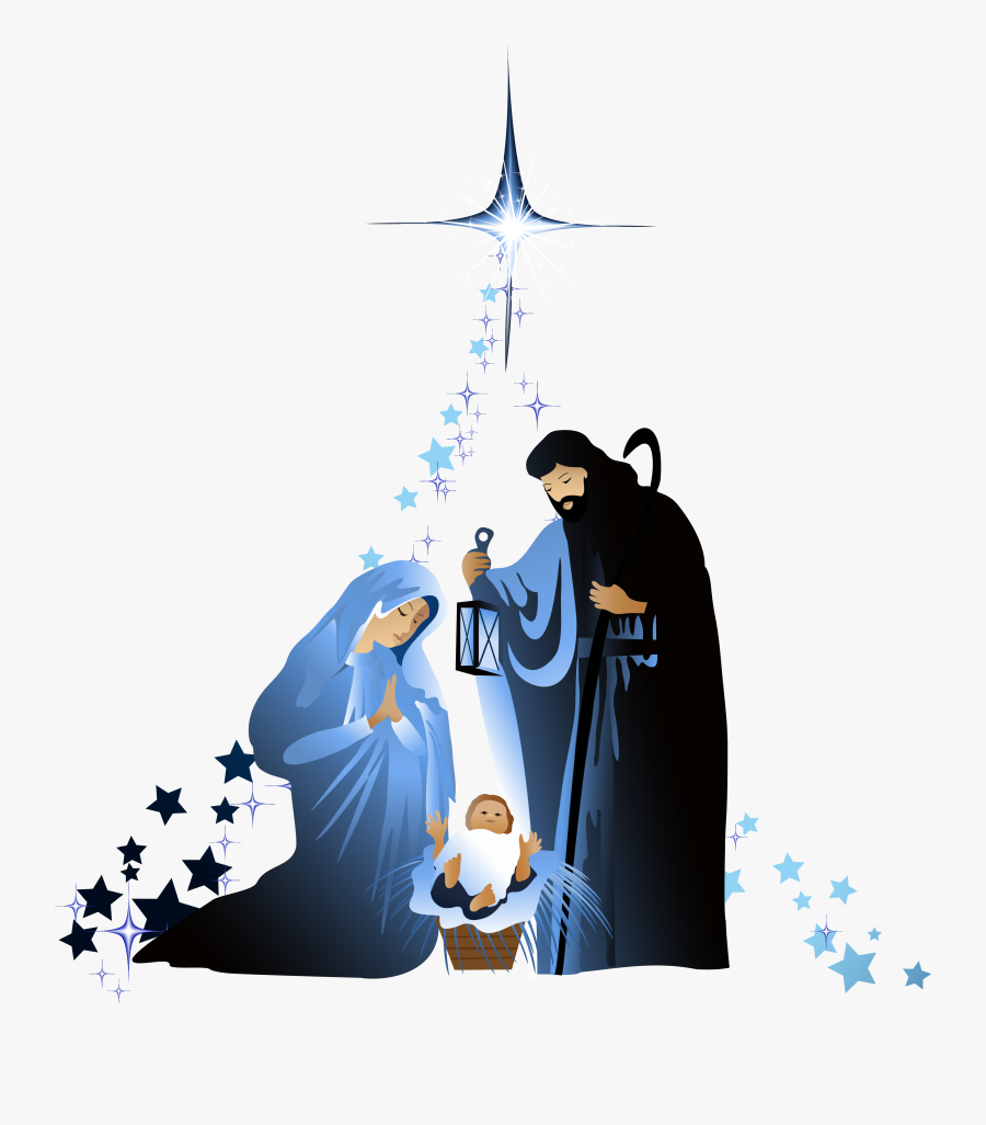 Download Christian Holy Family Of Material Scene Jesus Clipart - Nativity Vector , Free Transparent ...