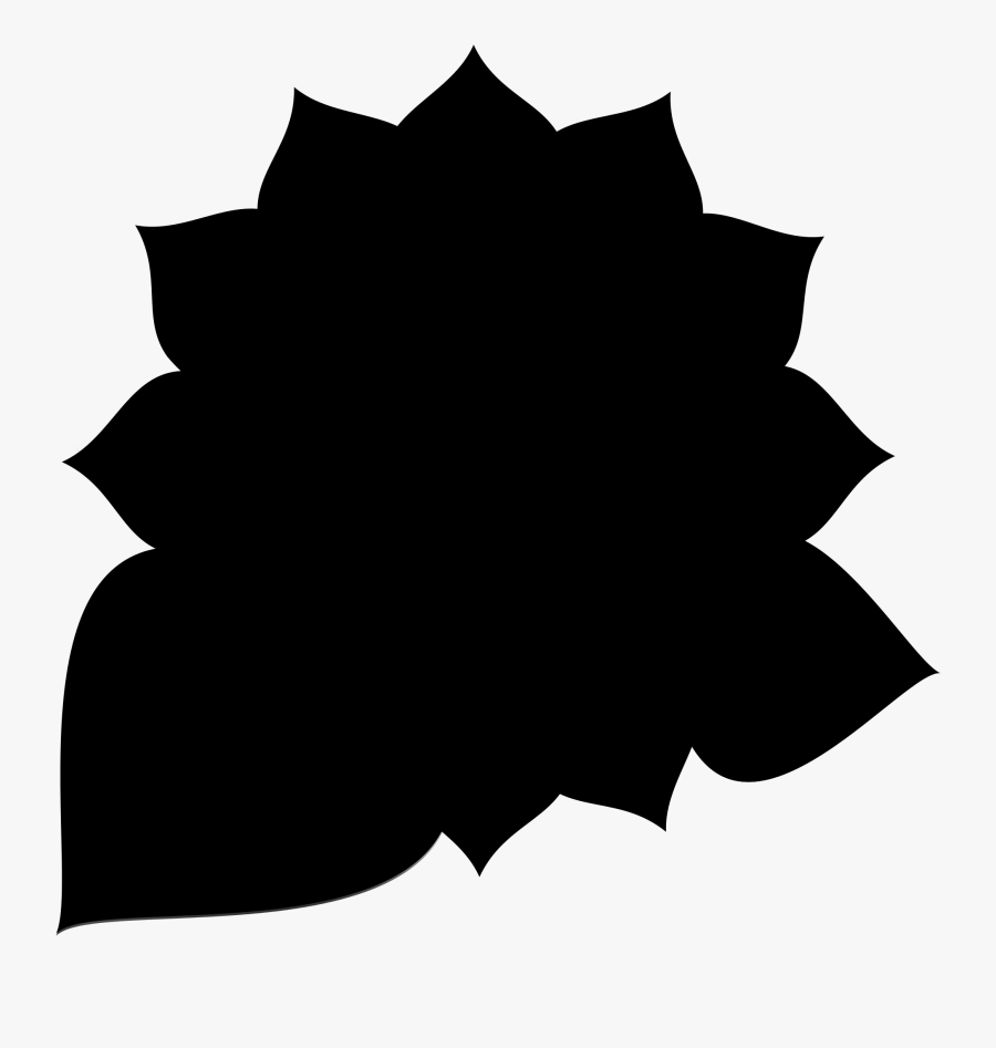 Sunflower Clip Art Black And White, Transparent Clipart