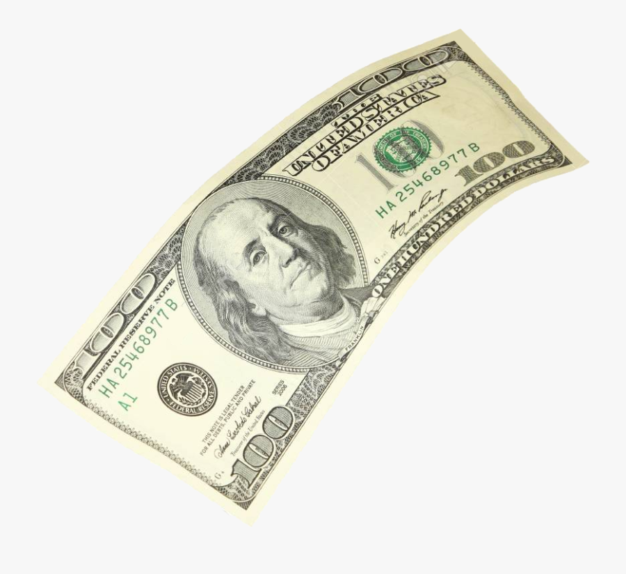 Transparent Money Falling Png - Hundred Dollar Bill Png, Transparent Clipart
