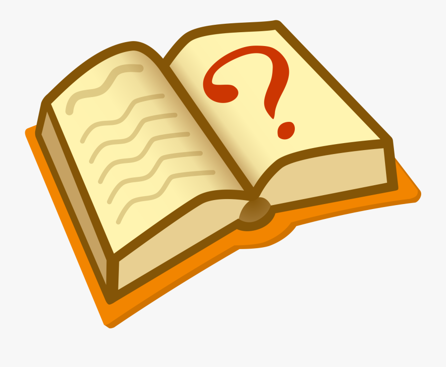 File - Question Book-new - Svg - Wikipedia, The Free - Book With Question Mark Png, Transparent Clipart