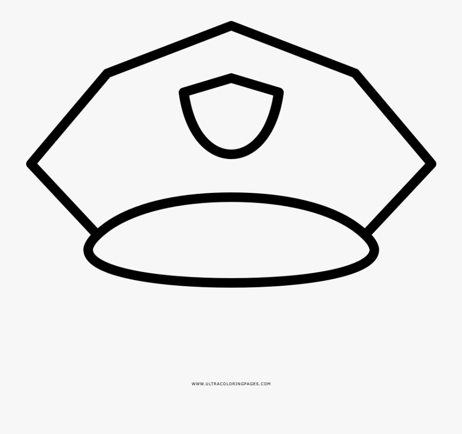 Transparent Police Hat Png - Gorro De Policia Para Colorear, Transparent Clipart