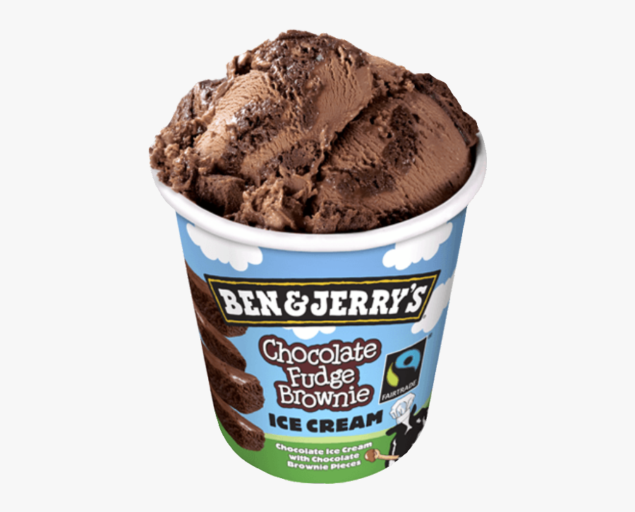 Benandjerrys Chocolate Fudgebrownies Fudge Cup Freetoedit - Ben En Jerry Chocolate Fudge Brownie, Transparent Clipart