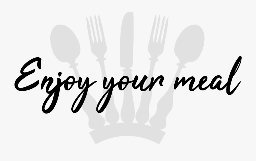 Enjoy Your Meal In St - Calligraphy, Transparent Clipart