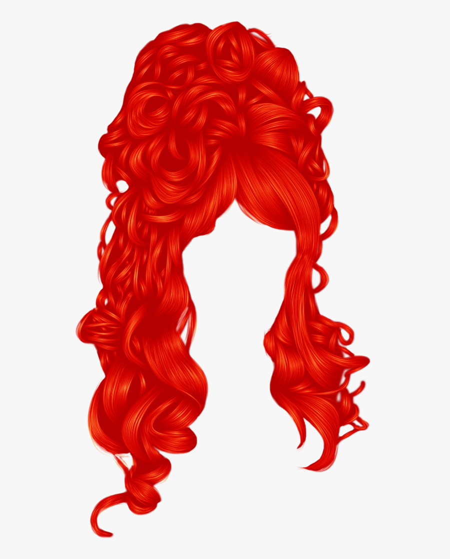 Red Wig Png Red Hair Transparent Background - Red Hair Transparent Background, Transparent Clipart