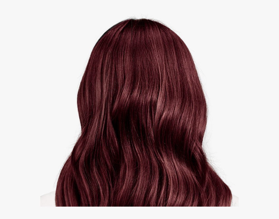 Transparent Red Hair Wig Clipart - Medium Brown Hair Color, Transparent Clipart