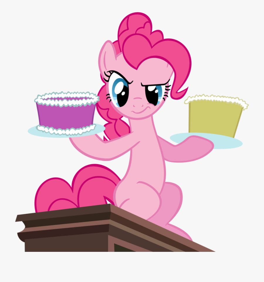 Pie Throwing Png Png Royalty Free - Pinkie Pie With Cake, Transparent Clipart