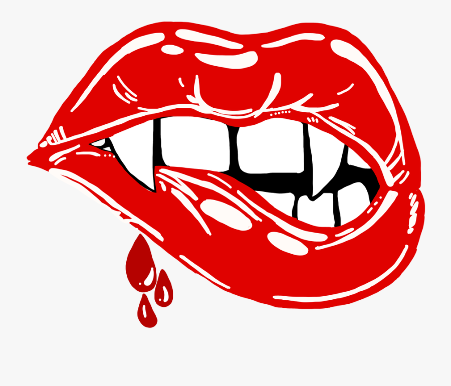 Clip Art Fang Image Vampire - Vampire Teeth Drawing , Free Transparent