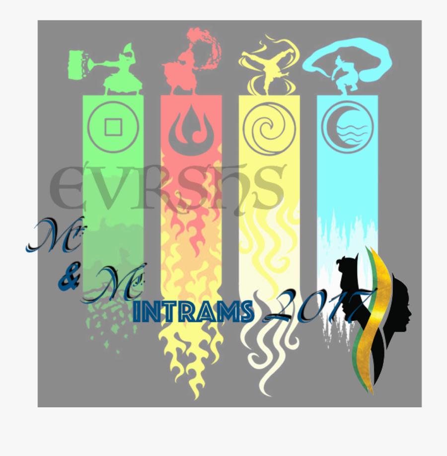 Jpg Transparent Evrshs Ms Intrams Vote - Avatar Earth Fire Water Air, Transparent Clipart