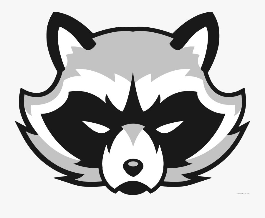 Racoon Logo, Transparent Clipart