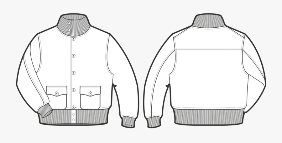 Download Bomber Jacket Vector - Blank Bomber Jacket Template Png , Free Transparent Clipart - ClipartKey