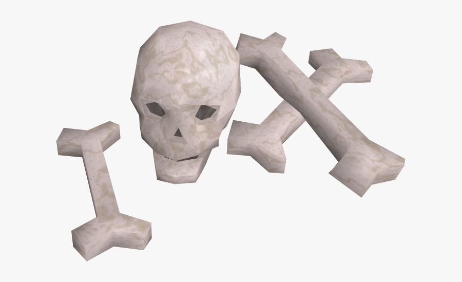 Transparent Skull And Crossbones Png - Pile Of Bones Runescape, Transparent Clipart