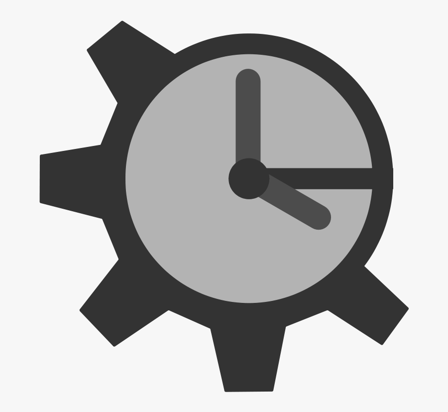 Clock Gear Icon Circle Free, Transparent Clipart