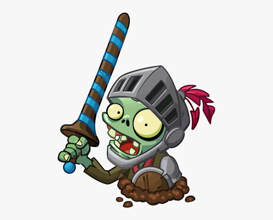Knight Of The Living - Plants Vs Zombies Heroes Zombies, Transparent Clipart