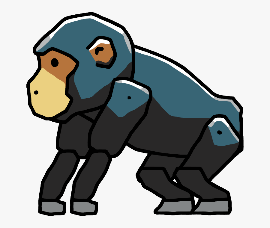 Clipart Monkey Chimpanzee - Scribblenauts Monkey, Transparent Clipart