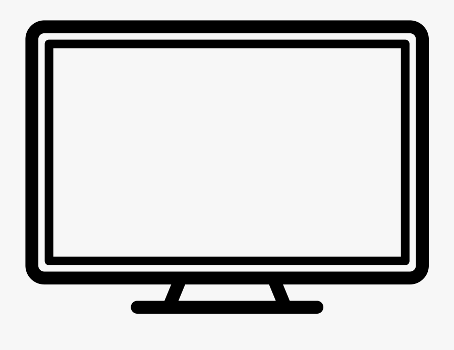 Flat Screen Tv With « Canal » - Led-backlit Lcd Display, Transparent Clipart
