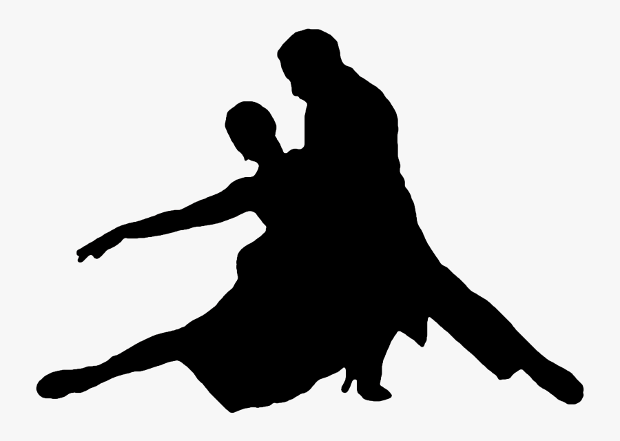 Silhouette Argentine Tango Ballroom Dance - Star Wars Rey Silhouette, Transparent Clipart