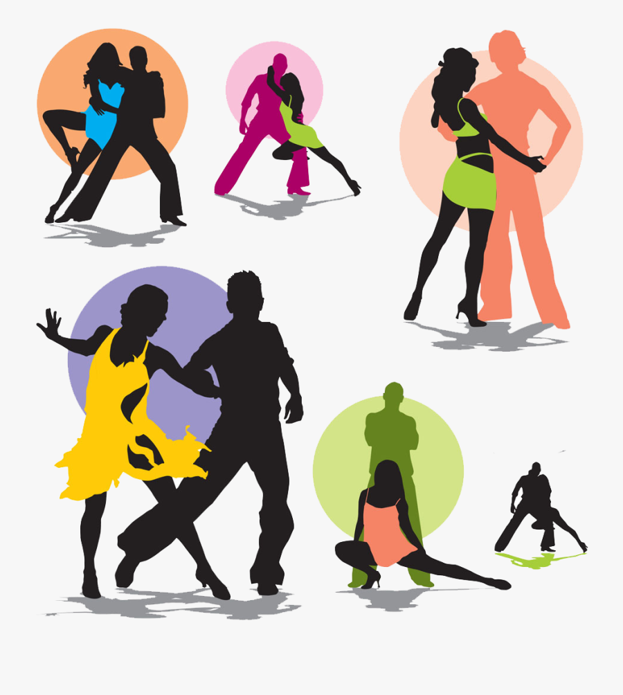 Latin Dance Royalty Free Silhouette - Silhouette Of Latin Dancers, Transparent Clipart
