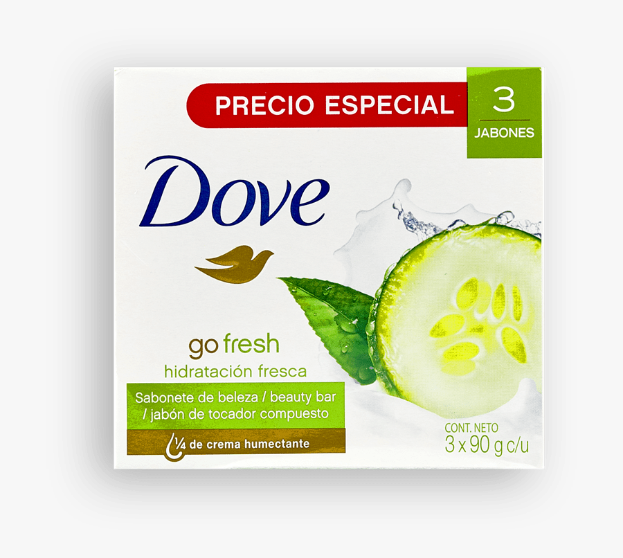 Dove Hidratación Fresca En Barra - Dove Go Fresh Moisturising Soap, Transparent Clipart