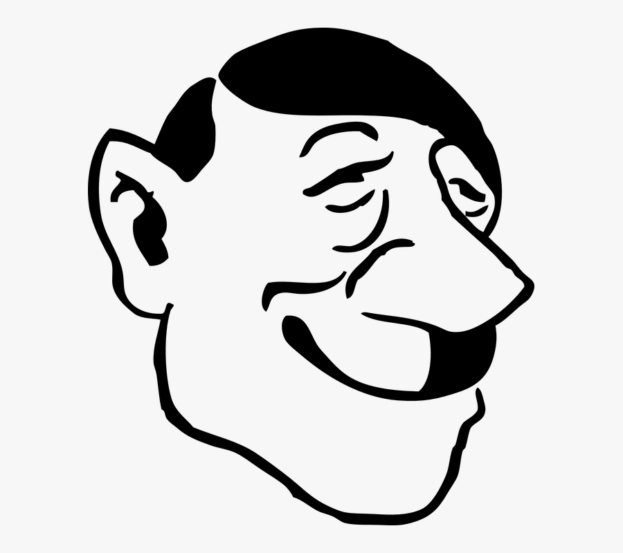 Adolf Hitler, Caricature, Man, Person, History - Line Drawing Of Hitler, Transparent Clipart